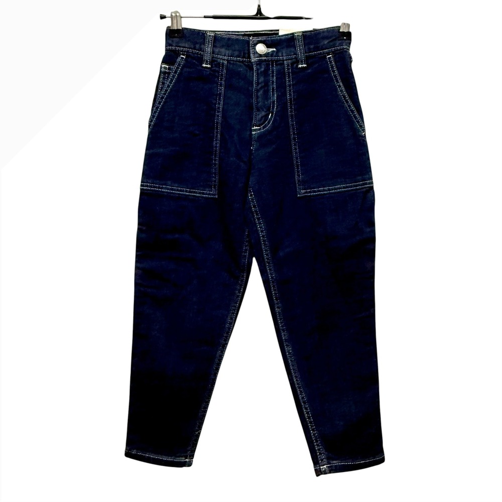 Free Assembly Kids Carpenter Jeans Dark Wash Blue Denim Size 6 NWT